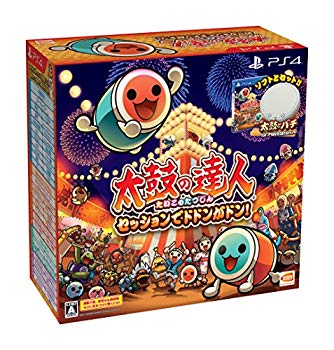 [Used] (Unused / Unopened) [PS4] Don Don in the drum master session! Bundled version (Soft+"Taiko and Bachi for PlayStation (R) 4" 1 set)