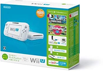 【中古】(未使用･未開封品)　Wii U すぐに遊べるファミリープレミアムセット+Wii Fit U(シロ)(バランスWiiボード非同梱) 【メーカー生産終了】