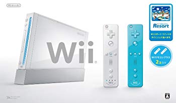 [Used] (Unused / Unopened) Wii Body (Shiro) 2 Wii Remote Control Plus, Wii Sports Resort included [Manufacturer&