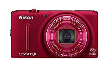 [Used] (Unused / Unopened) NIKON Digital Camera Coolpix S9500 Optical 22 times Zoom Wi-Fi Compatible Velvet Red S9500RD