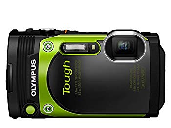 [Used] (Unused / Unopened) OLYMPUS Compact Digital Camera Stylus TG-870 TOUGH Green Waterproof performance 15m 180 ° Movable LCD TG-870 GRN