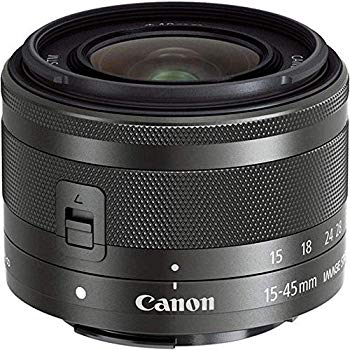 [Used] Canon Standard Zoom Lens EF-M15-45mm F3.5-6.3IS STM (Graphite) Mirrorless SLR supported EF-M15-45istm