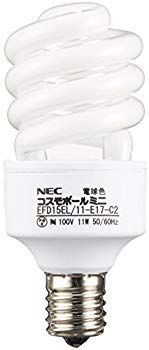 [Used] NEC bulb -type fluorescent lamp D type 60W bulb color (E17) EFD15EL17C2C