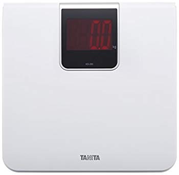 [Used] Tanita weight meter Digital large screen LED White HD-395 Power is turned on just by riding