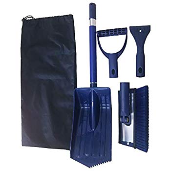 [Used] [Rurable! 4 roles per unit] In -vehicle snow brush scoop set (with storage bag)