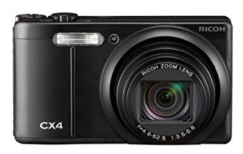 [Used] RICOH Digital Camera CX4 Black CX4BK 10 million Pixel Refrincial CMOS Optical 10.7 times Zoom 28mm 3.0 type LCD high -speed continuous shooting