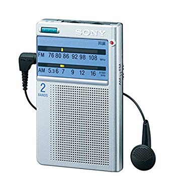 [Used] Sony SONY Pokettable Radio Business Card Size FM/AM/Wide FM Compatible Dial Selection Bureau ICF-T46