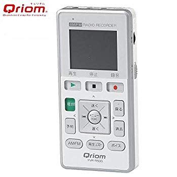 [Used] QRIOM Curiom Radio Voice Recorder White YVR-R500 (W)