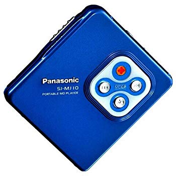 [Used] Panasonic Panasonic SJ-MJ10-A Blue Podable MD player MDLP compatible (MD playback dedicated machine/MD Walkman)