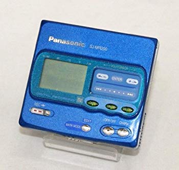 [Used] Panasonic Panasonic SJ-MR200-A Blue Portable MD recorder MDLP non-compatible (MD recording playback machine/recording/MD Walkman/MD player)