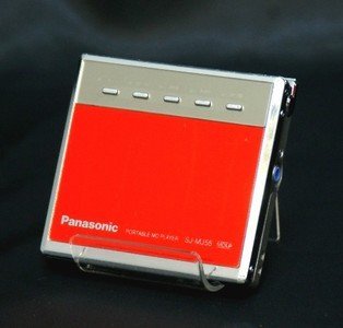 [Used] Panasonic Panasonic SJ-MJ55-R Red Portable MD player MDLP compatible (MD playback dedicated machine/MD Walkman)