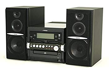 【中古】(未使用･未開封品)　Victor ビクター JVC UX-W5-B ブラック マイクロコンポーネントMDシステム（CD/ダブルMD/カセット/AM/FM）（センターユニットCA-UXW5-Bとスピー