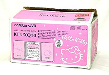 【中古】(未使用･未開封品)　Victor ビクター JVC　KT-UXQ10 ハローキティ　マイクロコンポーネントMDシステム（CD/MD/カセット/レシーバー）（本体CA-KTUXQ10とスピーカーSP