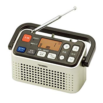 【中古】(未使用･未開封品)　TWINBIRD 3バンドラジオ付ワイヤレス手元スピーカー シャンパンゴールド AV-J135G