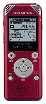 [Used] (Unused / Unopened) OLYMPUS IC recorder VOICETREK 4GB Linear PCM compatible FM tuner RED Red V-802