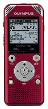 [Used] OLYMPUS IC recorder VOICETREK 4GB Linear PCM compatible FM tuner RED Red V-802