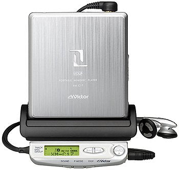 【中古】(未使用･未開封品)　Victor JVC ポータブルＭＤプレイヤー　ＸＭ−Ｃ17Ｐ−Ｓ