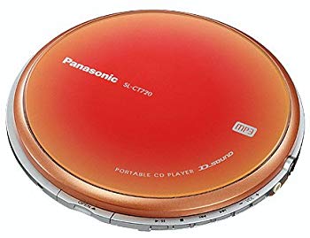 【中古】(未使用･未開封品)　パナソニック ポータブルCDプレーヤー オレンジ SL-CT720-D