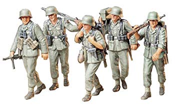 [Used] (Unused/Unopened) Tamiya 1/35 Military Miniature Series No.184 German Army Gun Gan Gan Gan Ganmen Army Set Plastic Model 35184