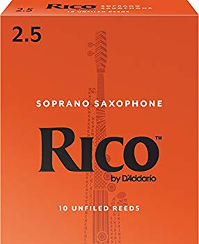 【中古】(未使用･未開封品)　RICO リード ソプラノサクソフォーン 強度:2.5(10枚入)アンファイルド RIA1025