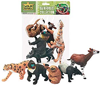 [Used] (Unused / Unopened) Wild Republic (Wild Republic) Rainforest Figure Poly Bag Collection 53529