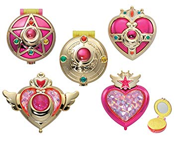 [Used] Beautiful girl warrior Sailor Moon Transformation Compact Mirror All 5 types of sets