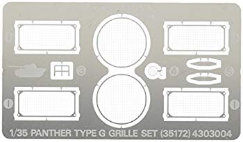 [Used] (Unused/Unopened) Tamiya 1/35 Military Miniature Series No.172 German Army Panther G Type G Type Etching Grill Set Plastic Model Parts 35172