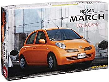 [Used] Fujimi model 1/24 inch up series No.62 Nissan New March 14E Plastic Model ID62