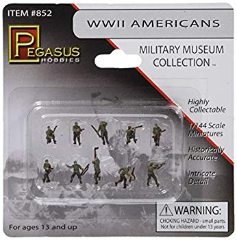 [Used] (Unused/Unopened) Pegasus Hobby 1/144 WW.II US military infantry figure painted finished product PH852