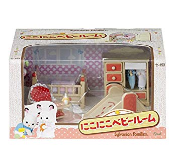 [Used] (Unused / Unopened) Sylvanian Family Room Set Nikoniko Baby Room Set-153