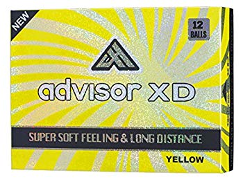 [Used] (Unused / Unopened) ADVISOR (Advisor) Golf Ball XD ADXD 1 Dozen (12 pieces) Yellow