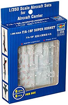 [Used] Trumpetter 1/350 Aircraft carrier carrier F A-18F Super Hornet Plastic Model