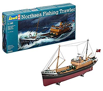 [Used] (Unused/Unopened) German level 1/142 NORTHSEA Troll fishing boat 05204 Plastic model