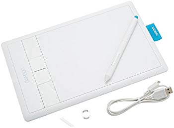 【中古】Wacom ペンタブレット Sサイズ ホワイト イラスタMini&コミスタMini付属 Bambooコミック CTH-470/W2