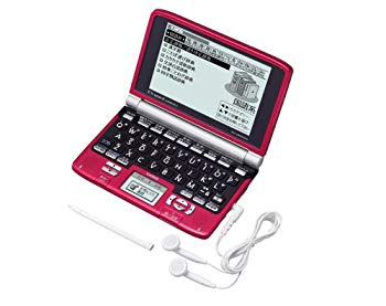 [Used] CASIO EX-WORD (Exwarded) Electronic Dictionary XD-SW6400RD Red Japan-China-Korea Compatible Handwritten Panel Equipped with Voice Compatible 100 Content Compatible Dictionary model