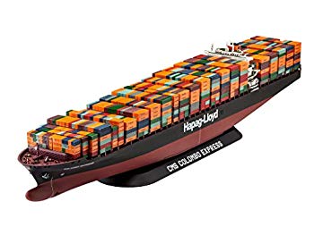 [Used] German level 1/700 Container Ship Colombo Express Plastic Model 05152