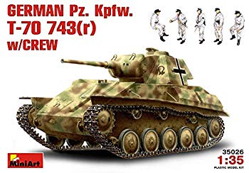 [Used] (Unused/Unopened) Mini Art 1/35 PZ.KPfw.t-70 743 R with tank soldier MA35026 Plastic model