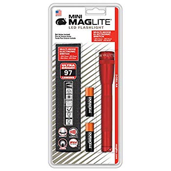 【中古】(未使用･未開封品)　MAG-LITE(マグライト) ミニマグ 3W LED 単3×2本 レッド SP2203H