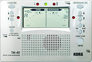 [Used] (Unused / Unopened) KORG Corg tuner / metronome (simultaneously available) TM-40 silver