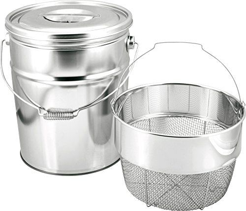 [New] Minex Metal Stainless Bucket 2 Round shape 18L V-1315C