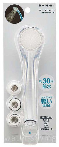 [New] Sanei faucet water saving shower head clear PS321-81XA-CC1