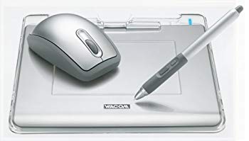 [Used] (Unused/Unopened) WACOM FAVO Pen & Mouse Tablet A6 Size CTE-440/S Silver (5 types of software included)