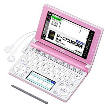 【中古】(未使用･未開封品)　カシオ EX-word 電子辞書 高校生モデル ライトピンク 150コンテンツ 2000小説 1000クラシック名曲フレーズ収録 ツインカラー液晶 EX-VOICE機能