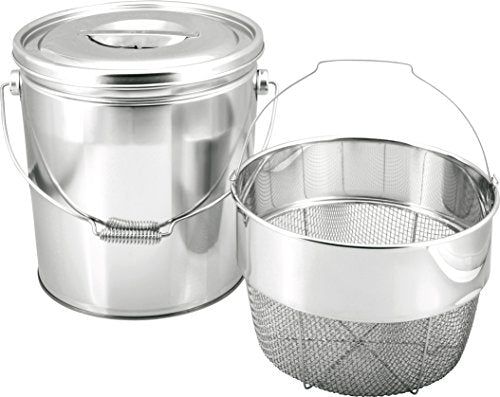 [New] Minex Metal Stainless Bucket 2 Round shape 15L V-1314C