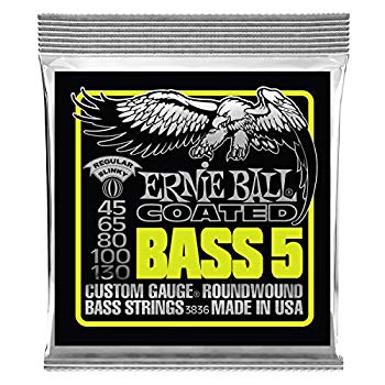 [Used] (Unused / Unopened) [Genuine] ERNIE BALL 3836 Base String 5 string (45-130) 5-String COATED REGULAR SLINKY BASS Coated Regular Slinky Base