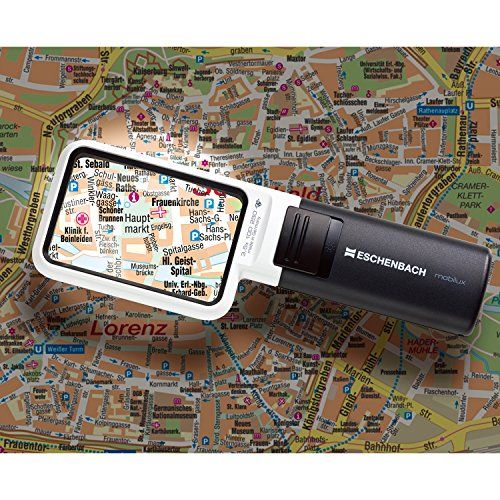 [New] ESCHENBACH Hand-held loupe Mobilux LED LED magnification 3.5 times with LED light 1511-3