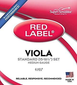 [Used] (Unused / Unopened) Viola string RED LABEL 4-string set SUPER-SENSITIVE Made by Super Sensitive