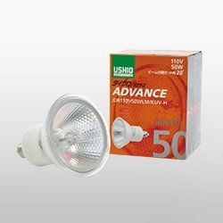 [New] USHIO Dycro Halogen ADVANCE JDRφ50 Power -saving type 40W type 110V E11 Middle UV cut