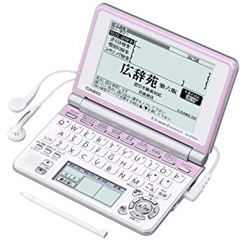 [Used] CASIO EX-WORD Electronic Dictionary XD-SP4800PK 85 Content High School Student Native+7 Country TTS Supported Main Panel+Handwritten Panel