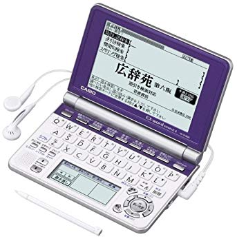 [Used] CASIO EX-WORD Electronic Dictionary XD-SP4800NB 85 Content High School Student Native+7 Country TTS Supported Main Panel+Handwritten Panel